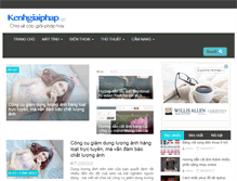 Tablet Screenshot of kenhgiaiphap.net